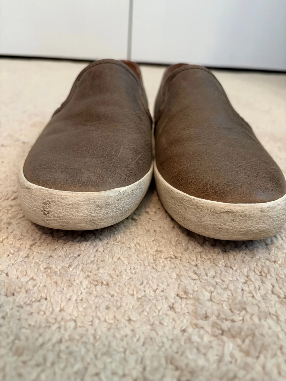 Frye Company Slip On Dylan Shoes Women Size 8M Leather Sneakers 3479264 Ash